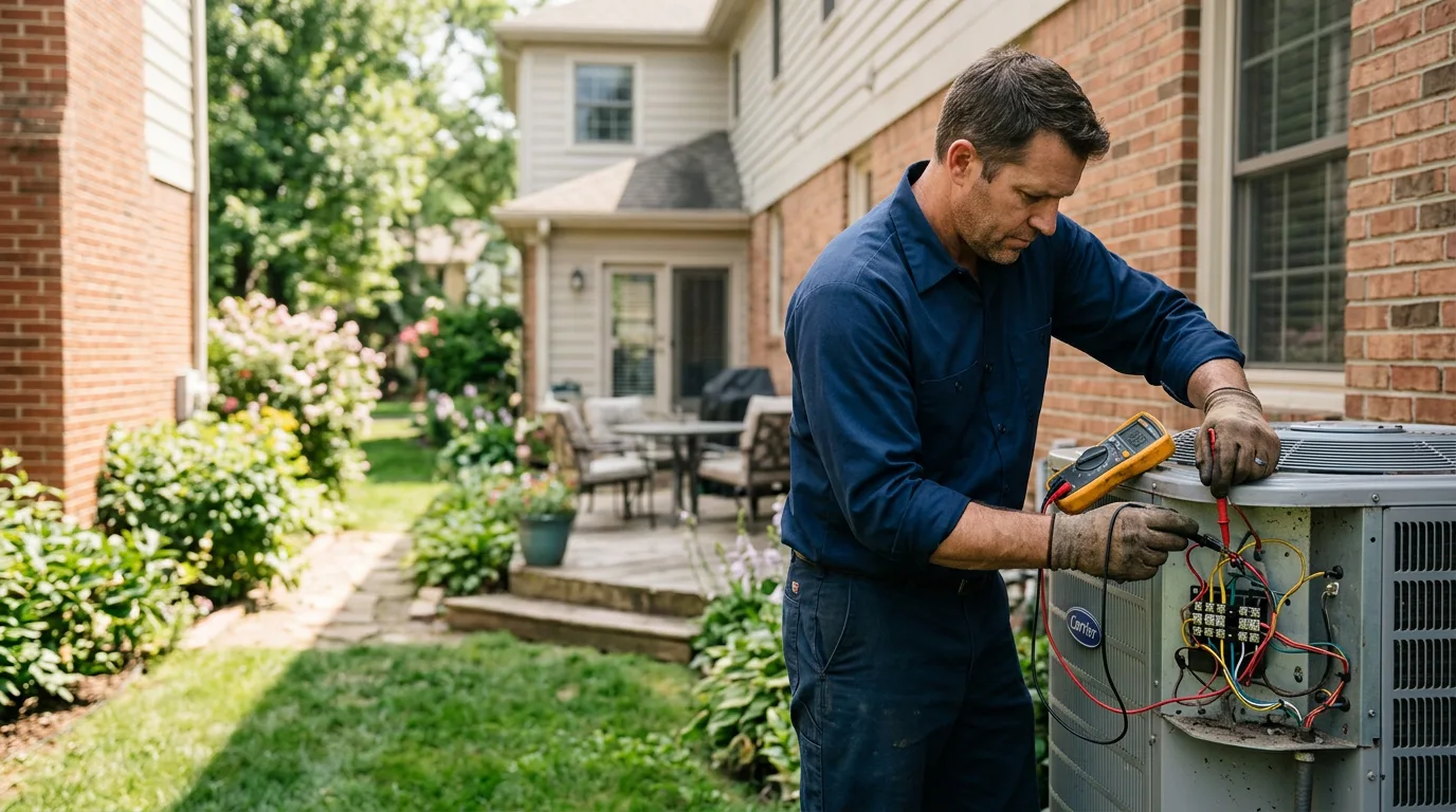 HVAC technician working near Waterbury, NE